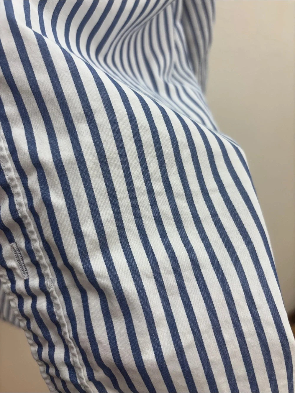 J. Crew Blue and White Striped Button-Down Shirt Men’s Small, Slim fit